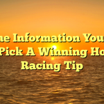 All The Information You Need To Pick A Winning Horse Racing Tip